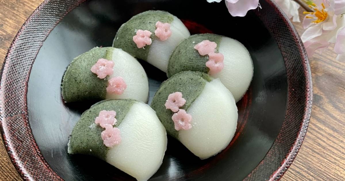 Japanese Kawaii Kusa Mochi Recipe By Aunty Eiko S International Cuisine Experience Cookpad