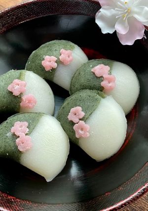 A picture of Japanese Kawaii Kusa-Mochi.