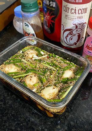 Hình của món Trứng ngâm tương.