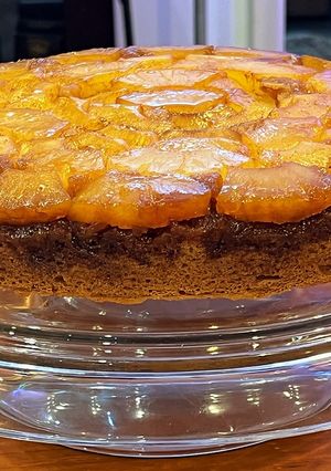 A picture of Pineapple upside down cake.