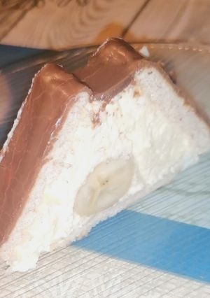 Túrós banános háztető recept fotója