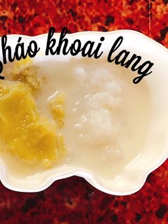 Hình của món Ăn dặm kiểu Nhật - 5m - Cháo khoai lang.