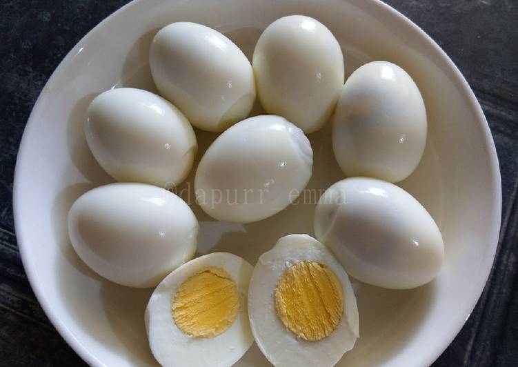 Langkah Mudah untuk Menyiapkan Telur rebus 5 menit, Menggugah Selera