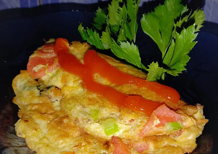 Resep Terbaru Omelet Sosis Sayur #18 Paling Enak