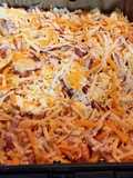 197. Bacon cheese fríes en Air fryer