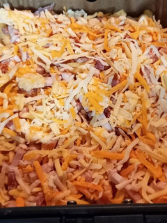 Una foto de 197. Bacon cheese fríes en Air fryer