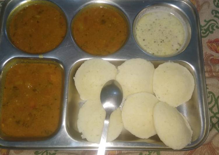 Simple Way to Prepare Homemade Idli sambar