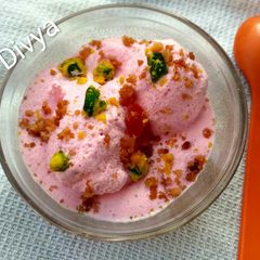 A picture of Strawberry and tootyfruity ice-cream.
