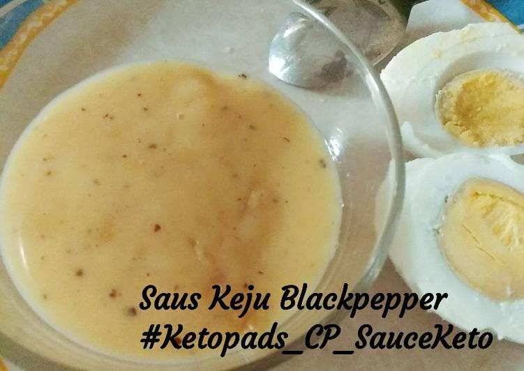 Langkah Mudah untuk Menyiapkan Saus Keju Blackpepper #ketopad_cp_sausketo, Bisa Manjain Lidah