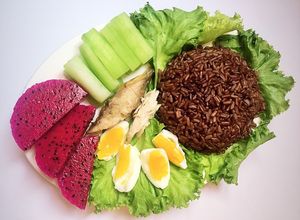 Hình của món Gạo lứt giảm cân.