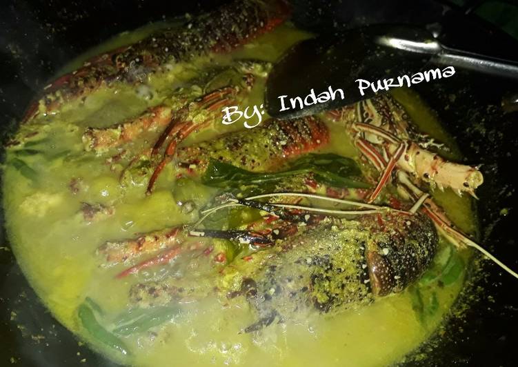 Cara Gampang Menyiapkan 03. Gulai Pedas Udang Lobster, Lezat