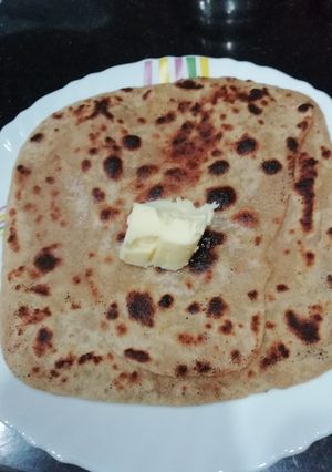 A picture of Carrom seeds Paratha.