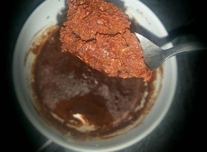 Una foto de Mug cake de chocolate vegano