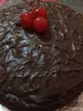 Pastel de chocolate jugoso