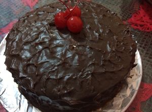 Una foto de Pastel de chocolate jugoso