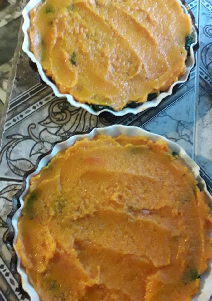 Una foto de Tarta de espinacas con calabaza