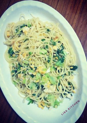 Foto resep #17 Spaghetti goreng telur & pakcoy #RabuBaru