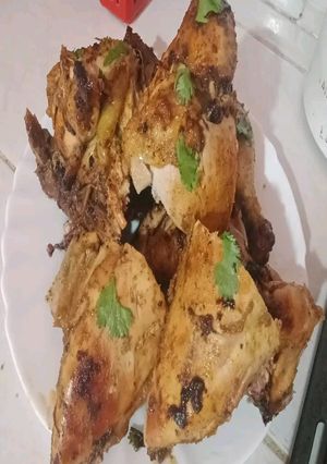 صورة لوصفة دجاج محمر في الفرن