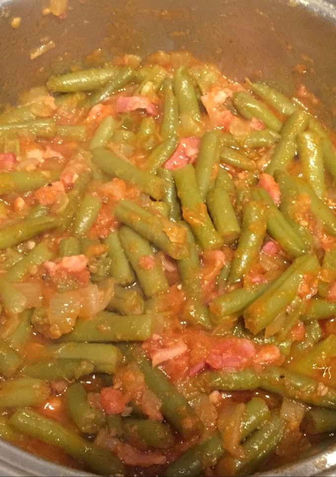 Una foto de Judías verdes salteadas con bacon