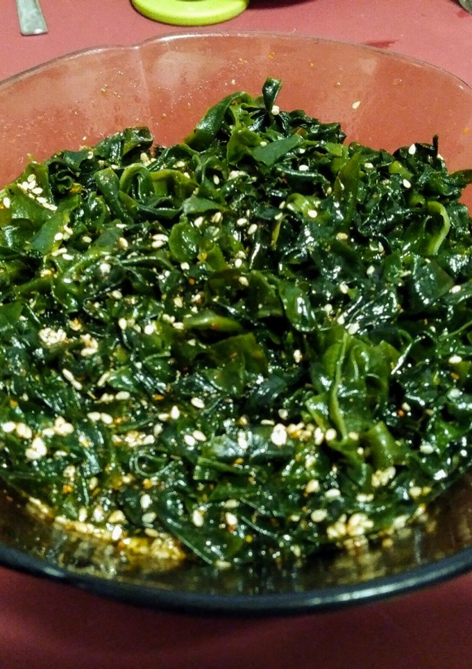 Una foto de Ensalada de wakame