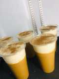 Crema de canela con mousse