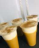 Crema de canela con mousse