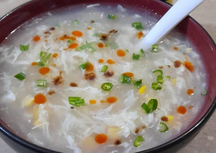 Recipe of Perfect Healthy Chicken corn soup