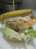 Arepa-burger🫓de carne🍖de res🥙🍔🧆