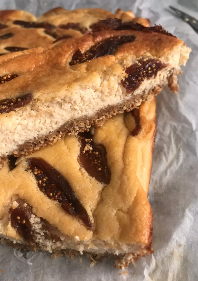 Una foto de Tarta de queso e higos