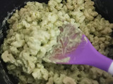 Pasta con crema de cilantro