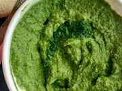 A picture of tahini spinach