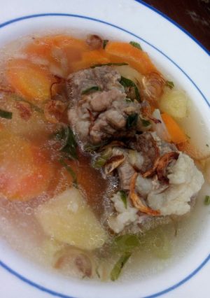 Foto resep Sayur Sop iga / rempah (no msg / tidak tumis)