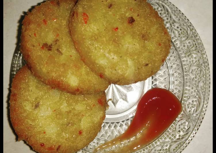 Steps to Prepare Quick Crispy aloo tikki