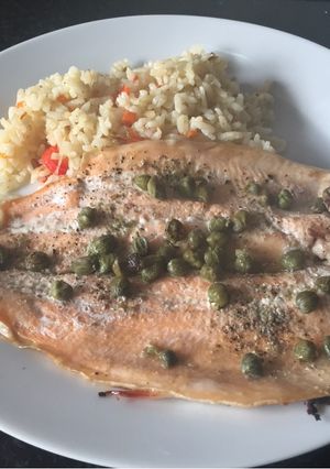 Una foto de Trucha a la Plancha con Alcaparras