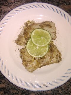 Una foto de Mero al limón