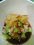 Pempek sutra ampas kedelai + kakap