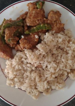 Una foto de Cerdo agridulce (o pollo, misma receta)