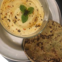 A picture of Methi Baajra Paratha.