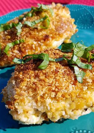 A picture of Parmesan Mayo Crusted Chicken.
