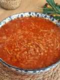 شوربة العدس الاحمر الحب