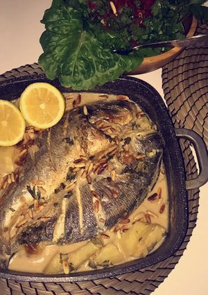 صورة لوصفة سمك بالطحينه