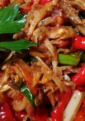 Foto resep Teri kacang mangga muda