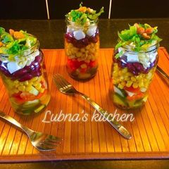 A picture of Salad in a Jar:.