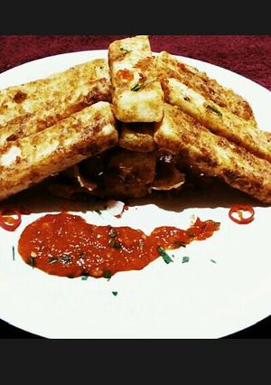 A picture of Yam Fritters or Yamarita.