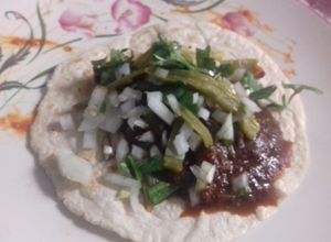 Una foto de Tacos de nopal y mole el Ocote