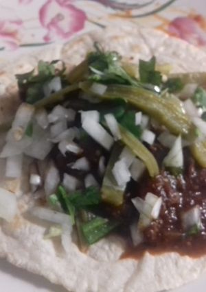 Una foto de Tacos de nopal y mole el Ocote