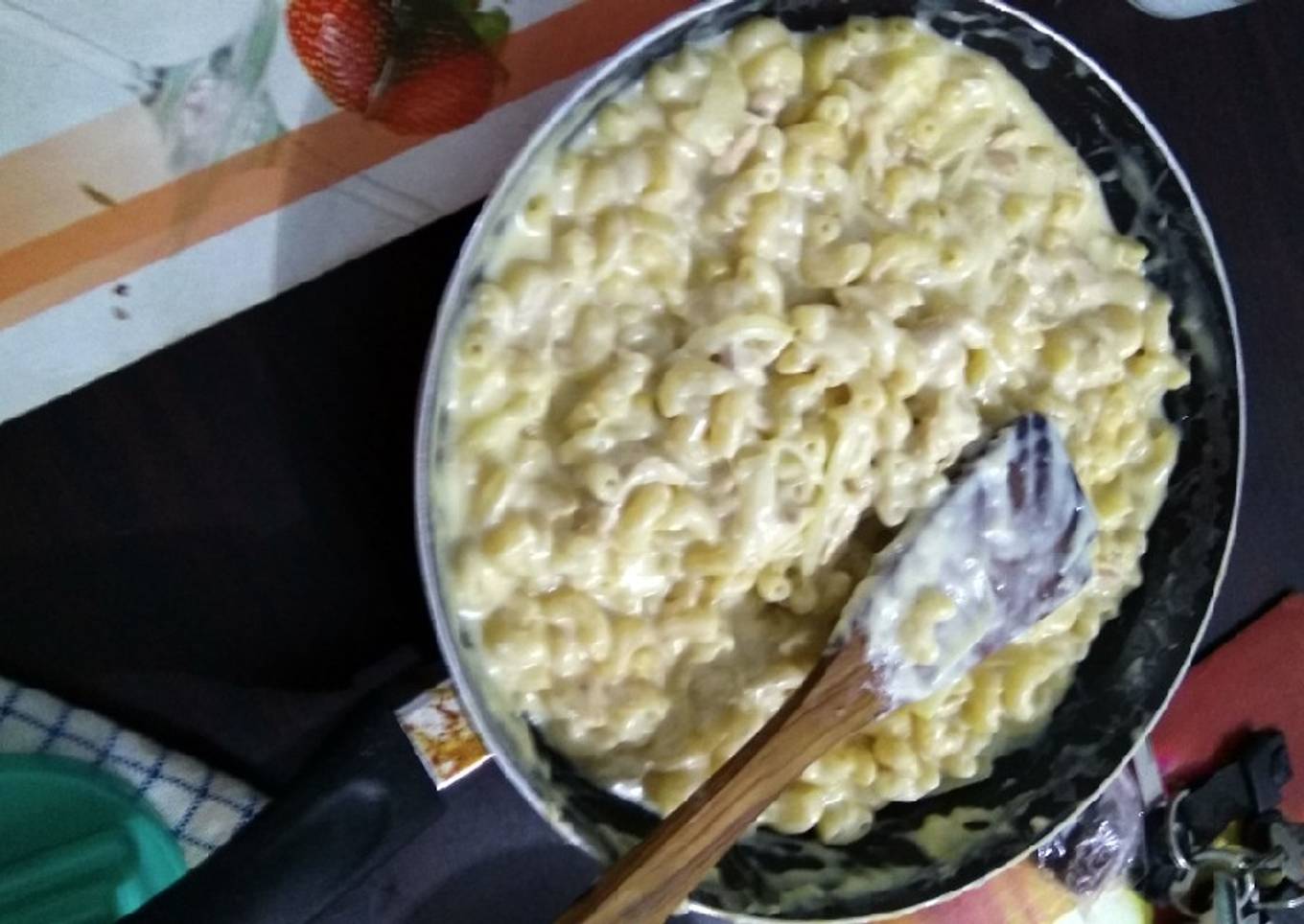 Macaroni saus carbonara