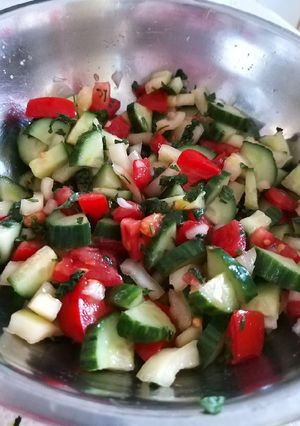 Éva saláta recept fotója