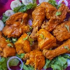 A picture of Chicken tikka.