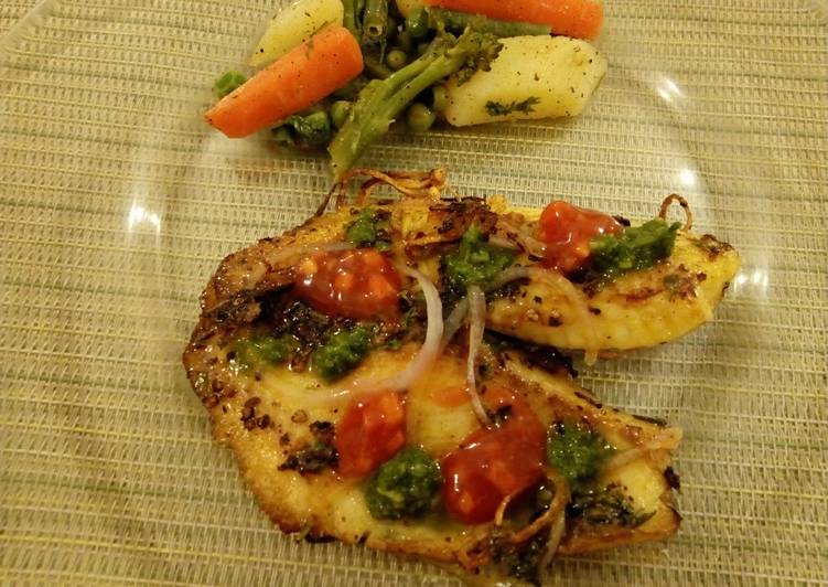 Simple Way to Make Super Quick Homemade Pan Fried Fish with mix Vegetables